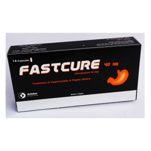 FASTCURE 40 mg ( Omeprazole ) 14 Capsules 